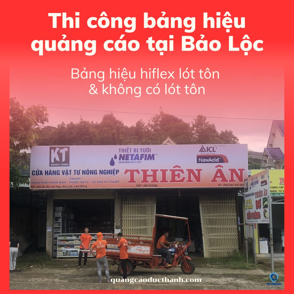 Làm bảng hiệu quảng cáo hiflex giá rẻ : 200.000đ/m2 – 300.000đ/m2
